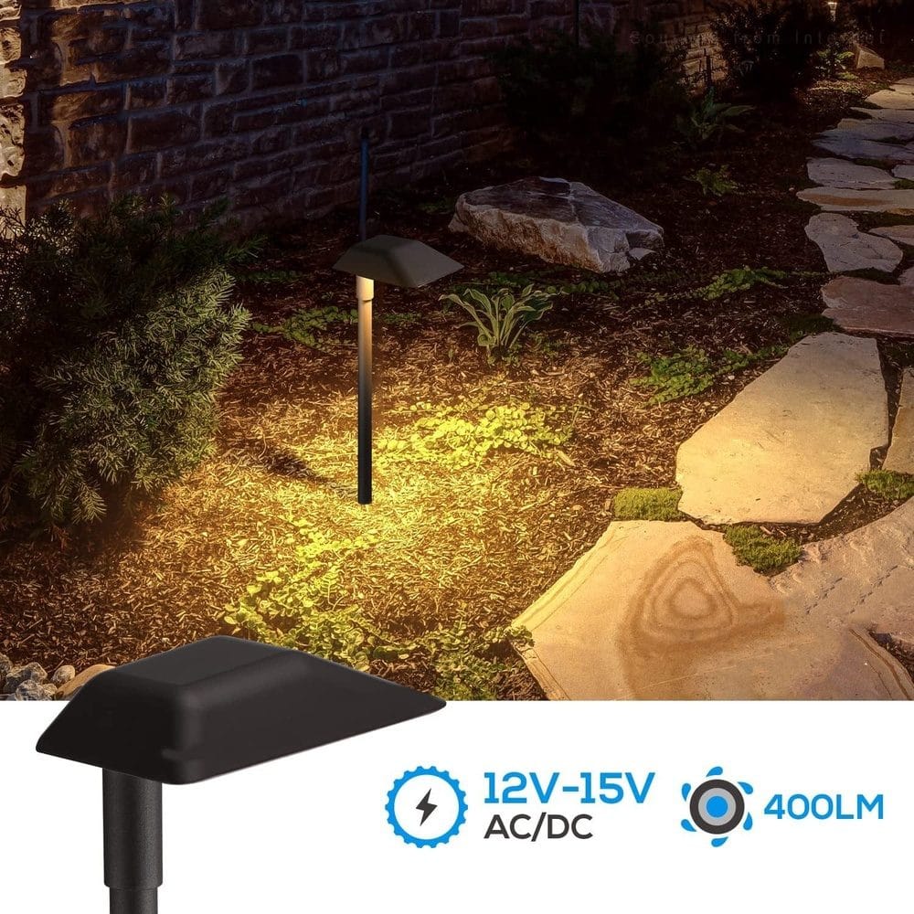 ABBA Lighting USA, ALP02 6-Pack 5W Low Voltage 12V LED Cast Aluminum Landscape Pathway Lights Package