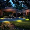 ABBA Lighting USA, ALP14 12-Pack 4W LED 12V Low Voltage Pathway Lighting Package, AC/DC Landscape Driveway Lights