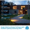 ABBA Lighting USA, ALP16 12-Pack 5W LED Landscape Pathway Light Package, 12V Low Voltage Side Lit Path Lights