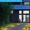 ABBA Lighting USA, ALP59 4-Pack LED Low Voltage Pathway Lights, Outdoor Landscape Lighting, Aluminum Housing, 5W 12V AC/DC Path Lights for Driveway, Garden, Lawn, IP65 Waterproof, 3000K Warm White