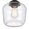 Elk Home, Agnes 8'' Wide 1-Light Semi Flush Mount