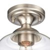 Elk Home, Agnes 8'' Wide 1-Light Semi Flush Mount