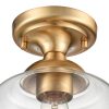 Elk Home, Agnes 8'' Wide 1-Light Semi Flush Mount