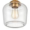 Elk Home, Agnes 8'' Wide 1-Light Semi Flush Mount