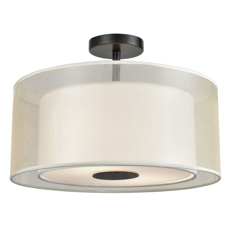 Elk Home, Ashland 12'' Wide 2 - Light Semi Flush Mount