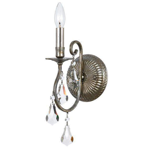 Crystorama Lighting Company, Ashton 1 Light Hand Cut Crystal Sconce