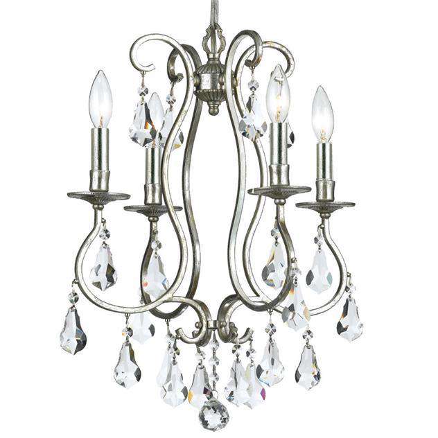 Crystorama Lighting Company, Ashton 4 Light Clear Crystal Mini Chandelier