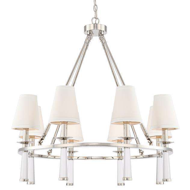 Crystorama Lighting Company, Baxter 8 Light Chandelier