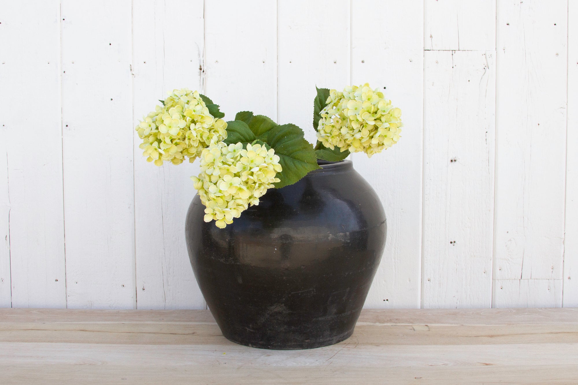 DE-COR | Globally Inspired, Black Rustic Clay Water Pot