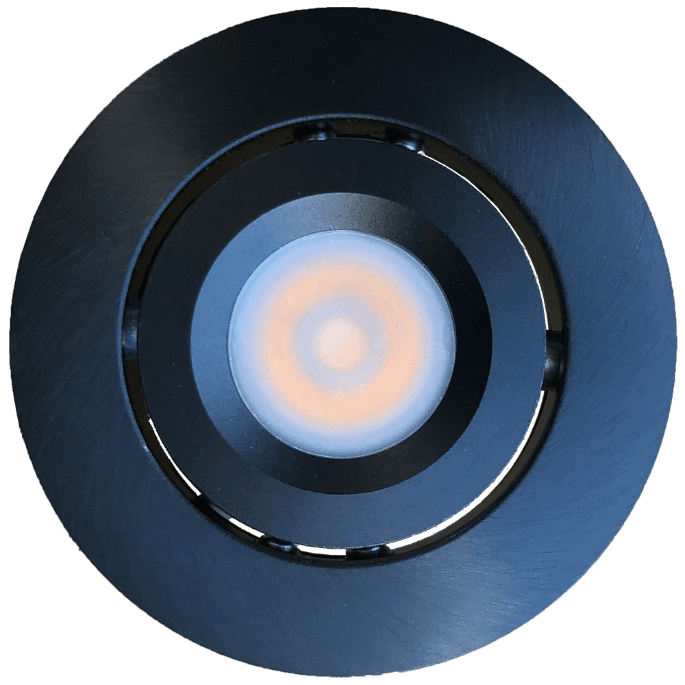 ABBA Lighting USA, CB05 Round LED Dimmable Cast Aluminum Recessed Cabinet Light Down Lighting Fixture