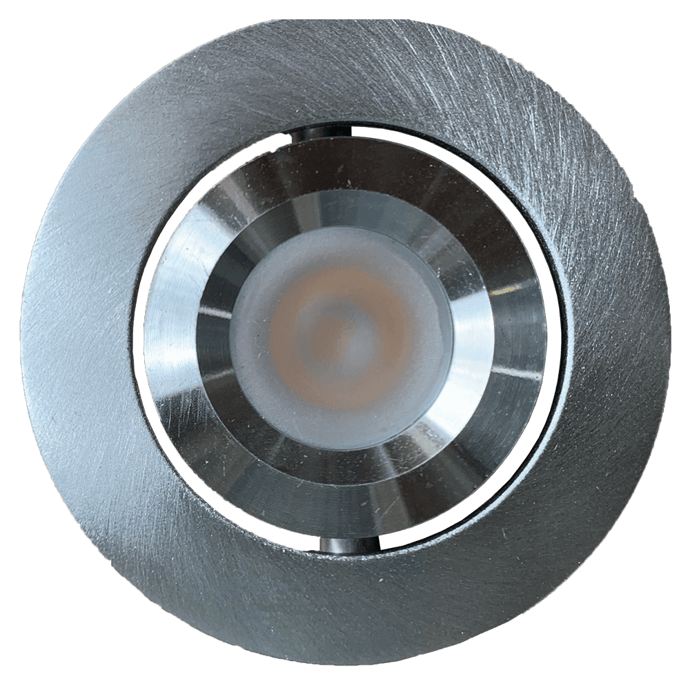 ABBA Lighting USA, CB05 Round LED Dimmable Cast Aluminum Recessed Cabinet Light Down Lighting Fixture