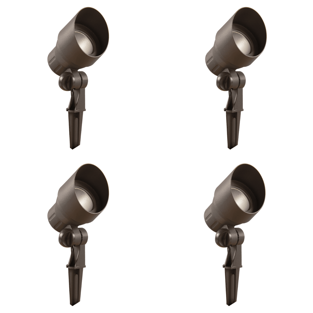 ABBA Lighting USA, CD45 4x/8x/12x Package Black LED Directional Up Light Outdoor Mono Point Spotlight