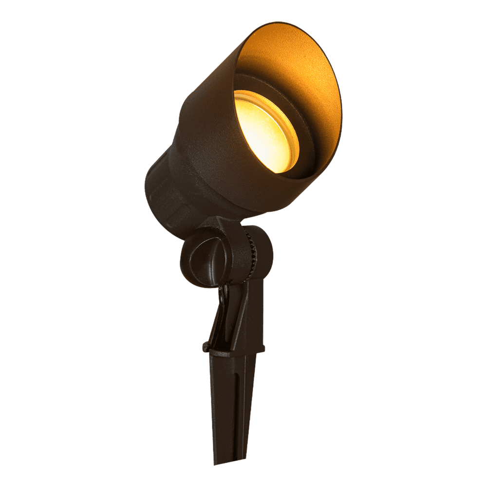 ABBA Lighting USA, CD45 Black LED Directional Up Light Outdoor Mono Point Spotlight