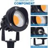 ABBA Lighting USA, CD75 4x/8x/12x Package 7W Low Voltage LED Directional Outdoor Landscape Spotlight Narrow Beam 3000K