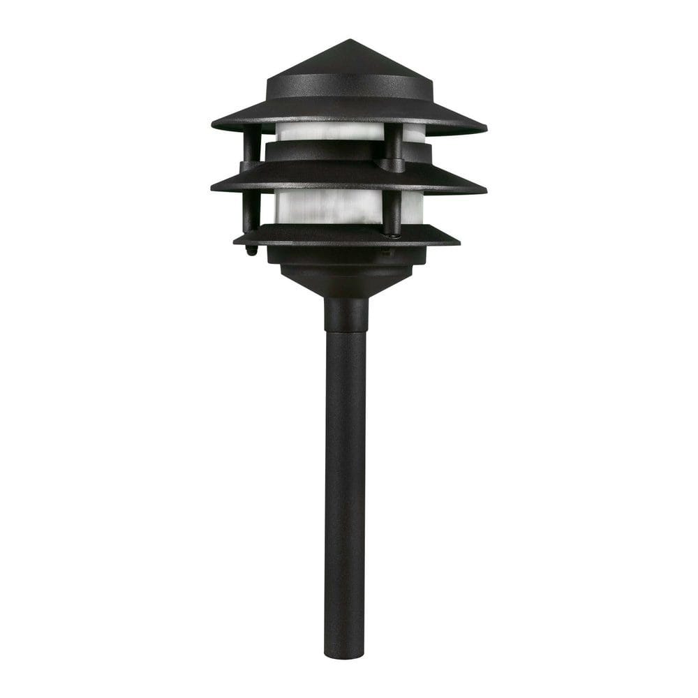 Kings Outdoor Lighting, CDPA52 3W 12V AC/DC Aluminum Low Voltage Landscape Lighting 3 Tier Pagoda Path Light