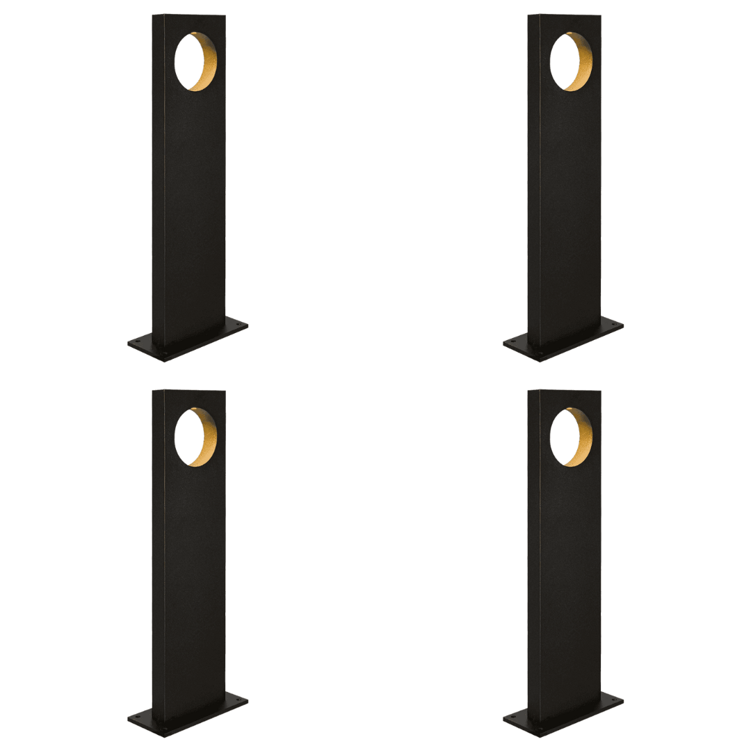 ABBA Lighting USA, CDPA54 4x/8x/12x Package Low Voltage 3W LED Modern Bollard Light Landscape Path Light