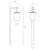 ABBA Lighting USA, CDPS70 3W LED Marble Path Light Low Voltage Outdoor Landscape Lighting