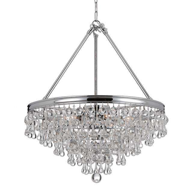 Crystorama Lighting Company, Calypso 8 Light Crystal Teardrop Chandelier