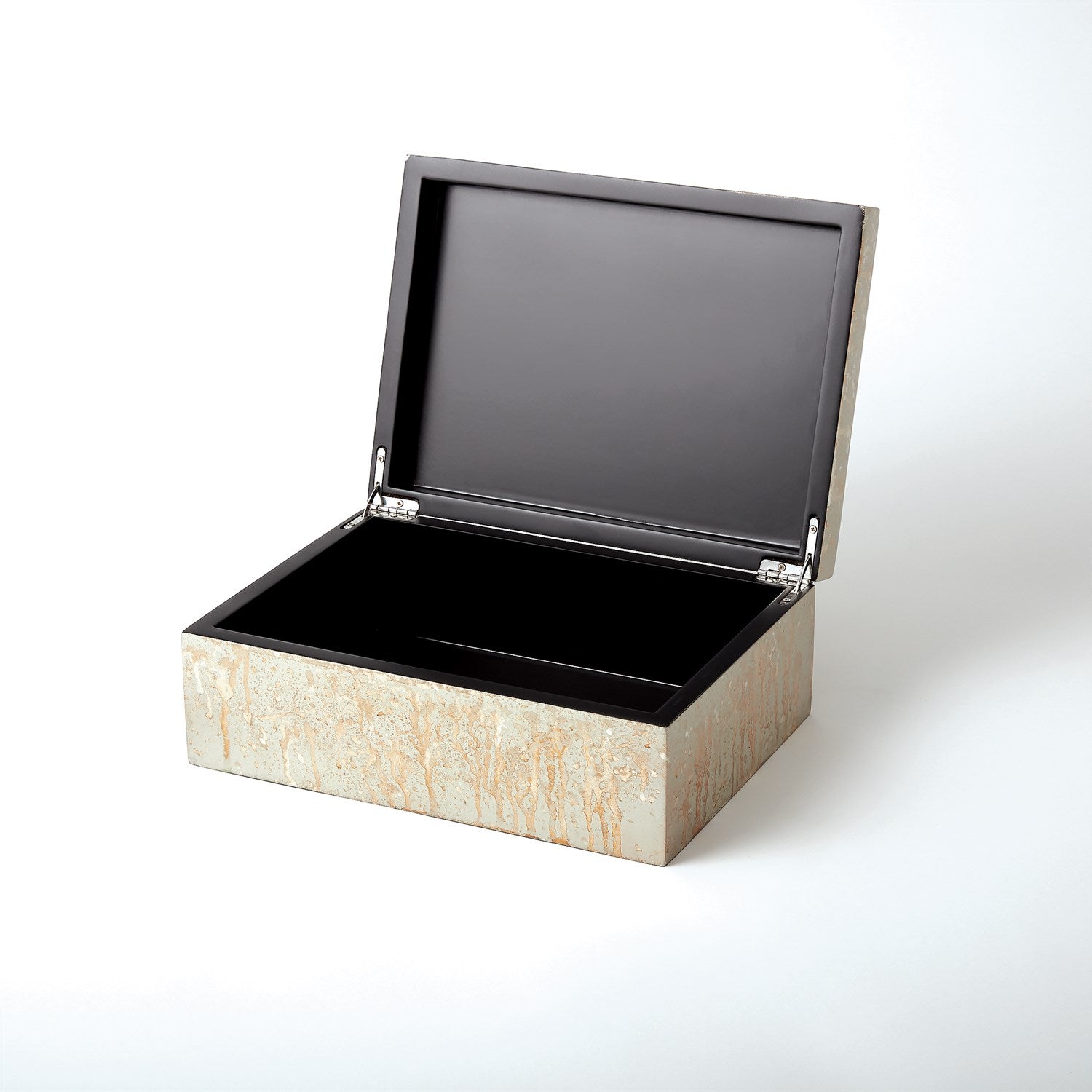 Global Views, Champagne Silver Leaf Box