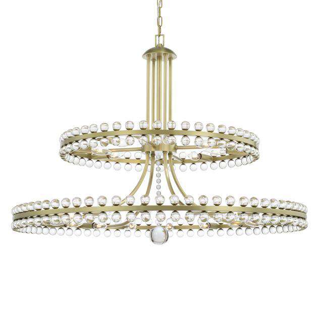 Crystorama Lighting Company, Clover 24 Light Two Tier Chandelier