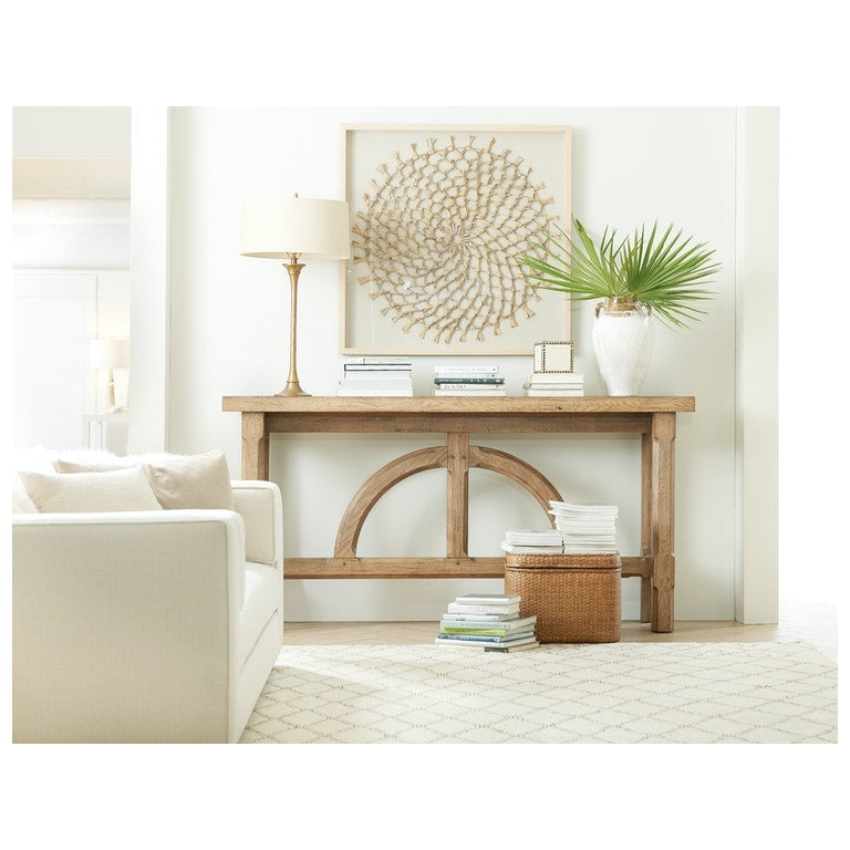 Hooker, Commerce & Market Console Table - Light Wood Finish