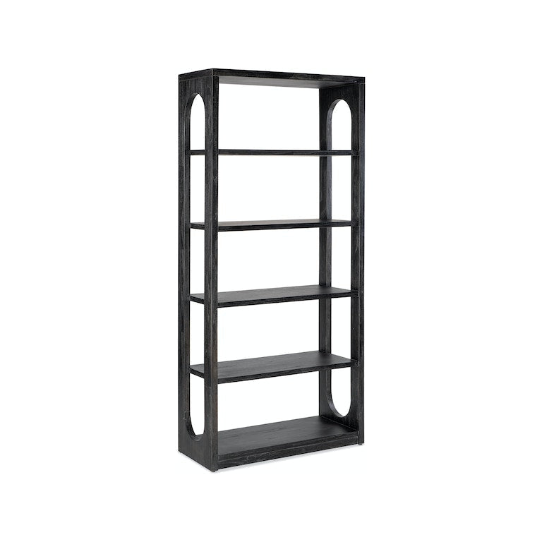 Hooker, Commerce & Market Etagere - Black Wood Finish