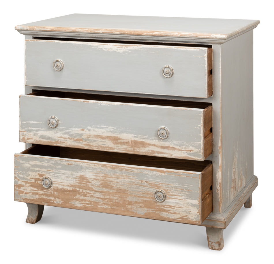 SARREID, Commode  Grey & White