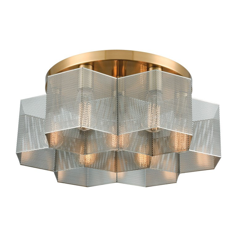 Elk Home, Compartir 19'' Wide 7 - Light Semi Flush Mount