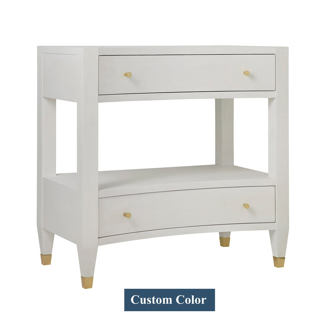 Somerset Bay Home, Concave Two Drawer Nightstand