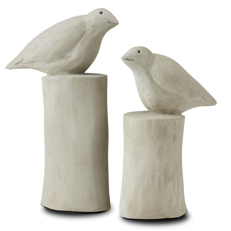 Currey, Concrete Birds Set of 2