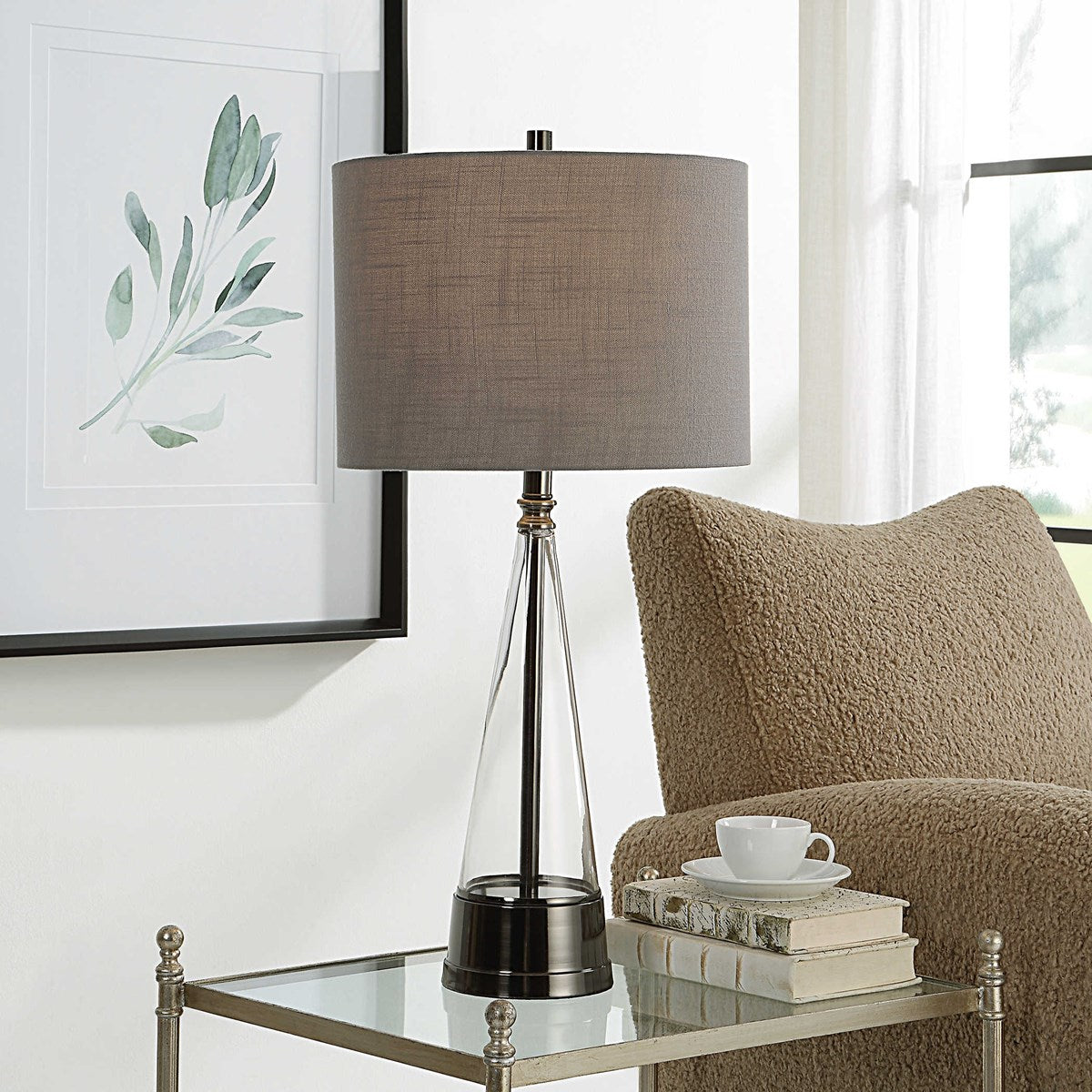 Uttermost, Cone Black Table Lamp