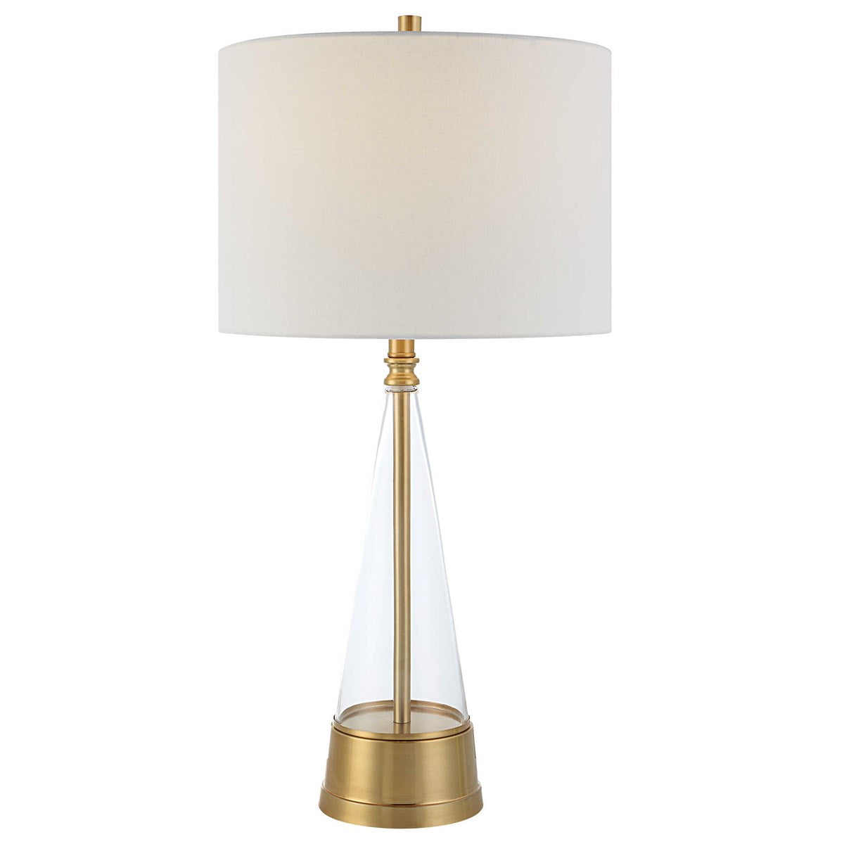 Uttermost, Cone Brass Table Lamp