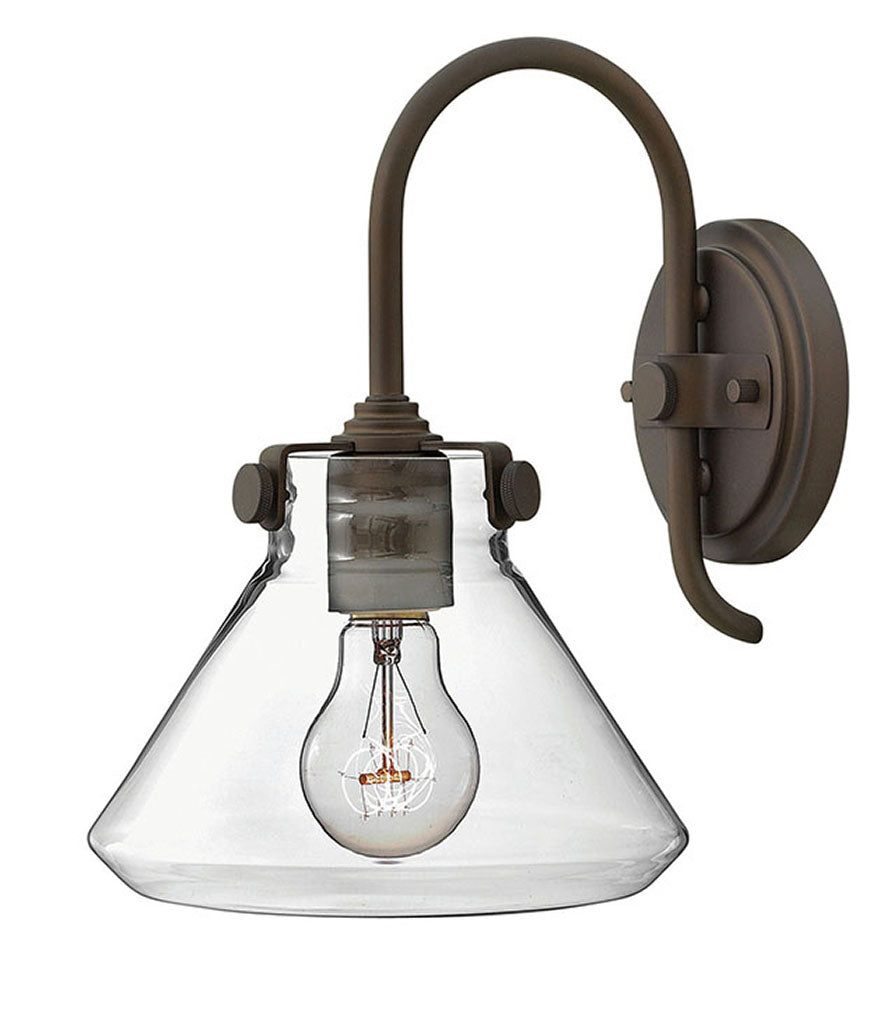 Hinkley Lighting, Congress - Small Retro Glass Single Light Sconce