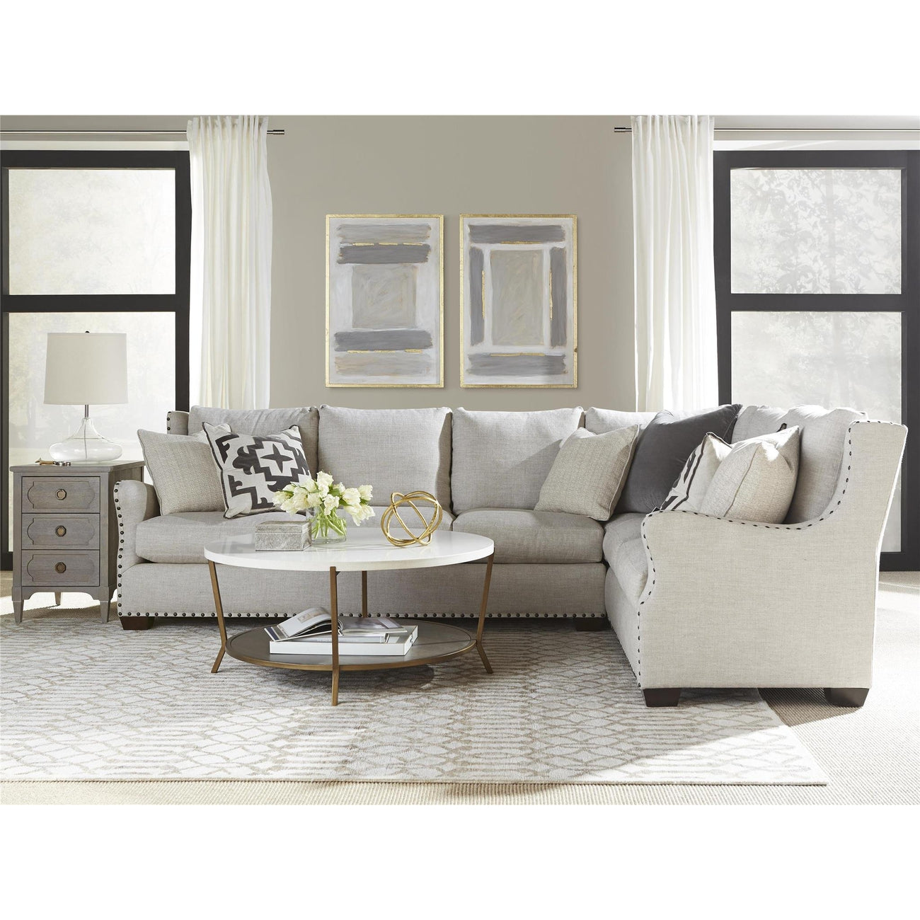 Universal Furniture, Connor Sectional And Arm Corner