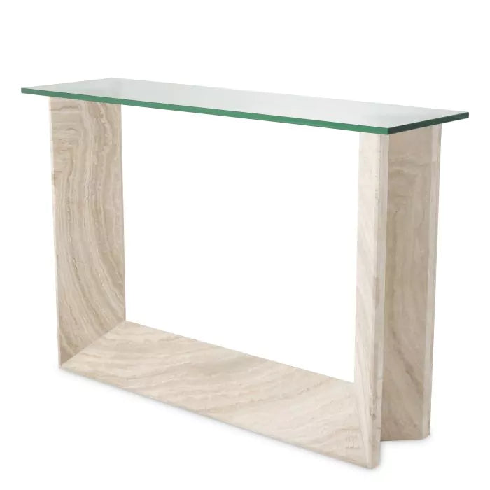 Eichholtz, Console Table Fortuna travertine