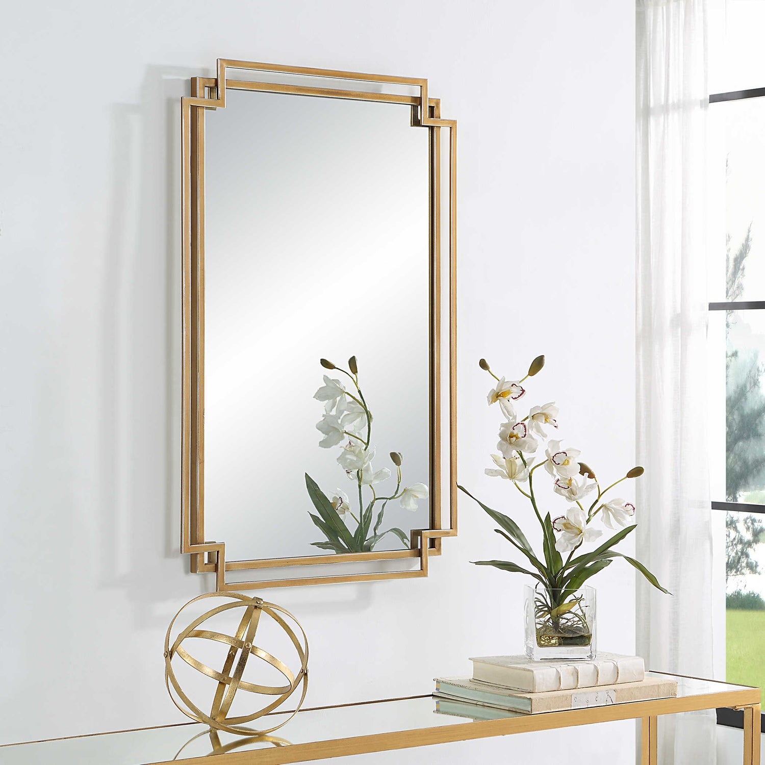 Uttermost, Contemporary Metal Frame Mirror