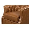 SARREID, Coolidge Leather Swivel Chair