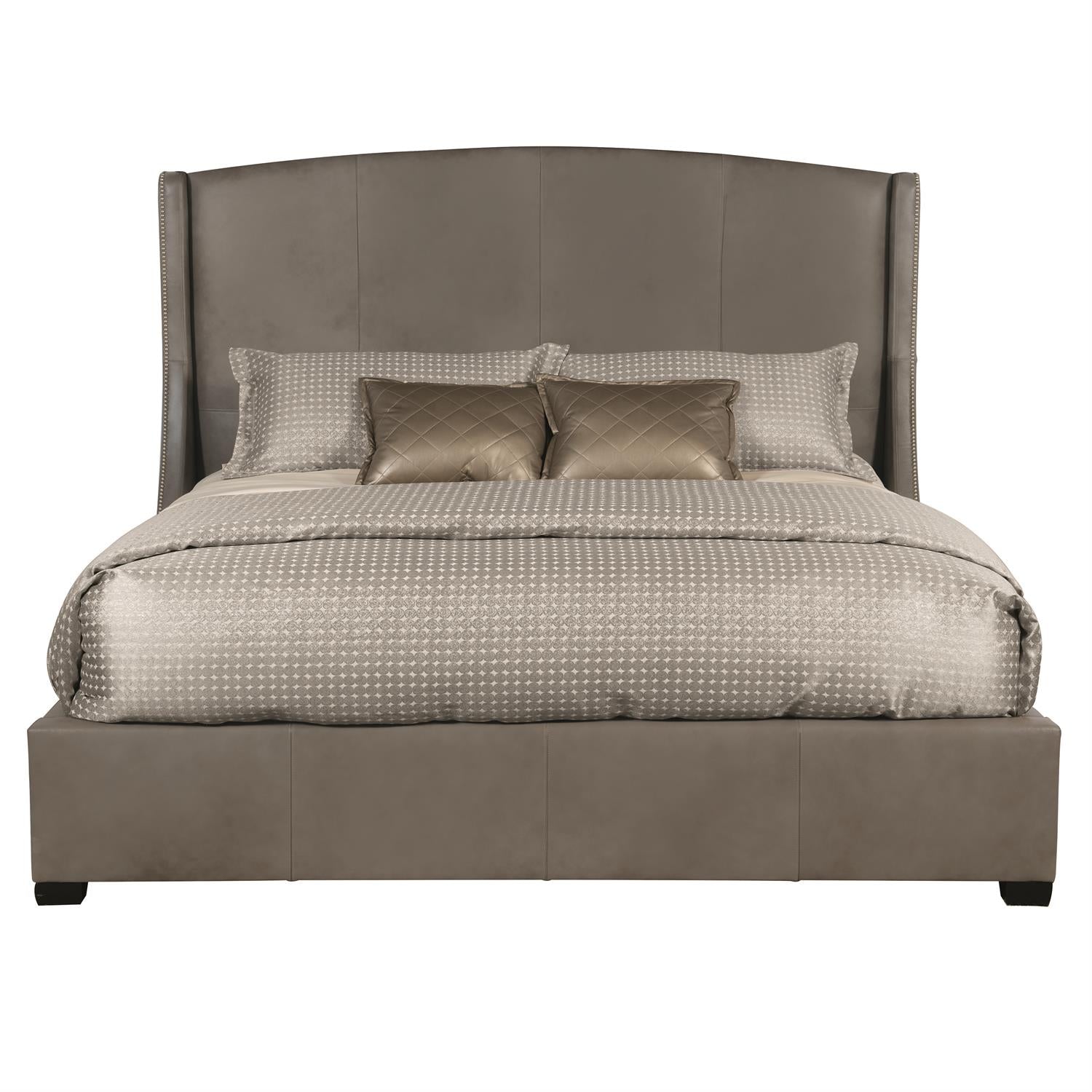 Bernhardt, Cooper Leather Shelter Bed - 54"H