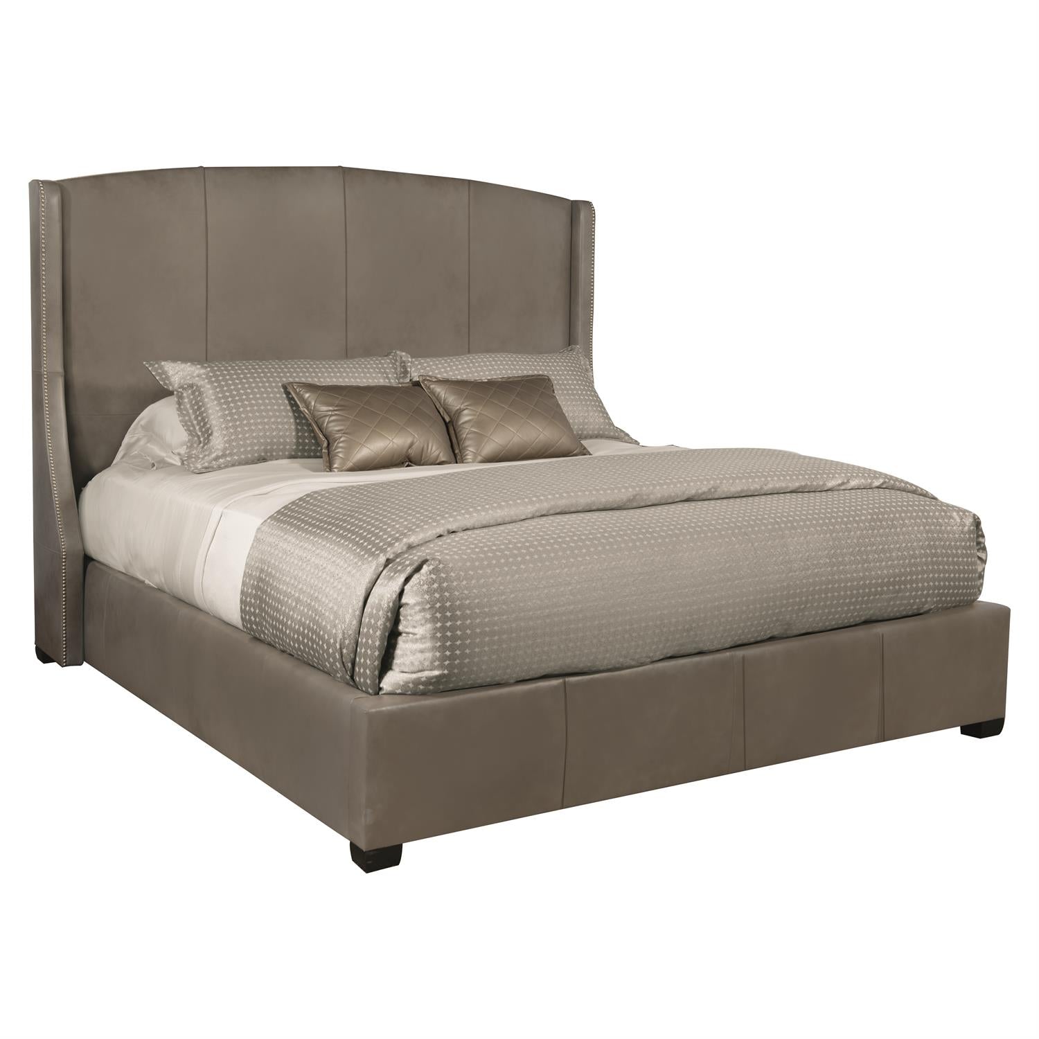 Bernhardt, Cooper Leather Shelter Bed 64"H