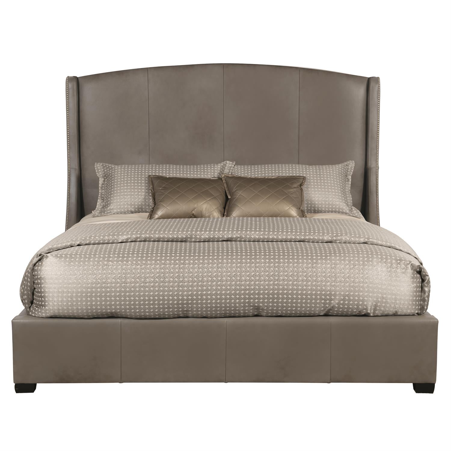 Bernhardt, Cooper Leather Shelter Bed 64"H