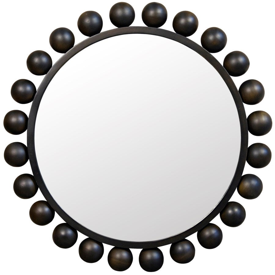 Noir, Cooper Mirror -  Black Steel