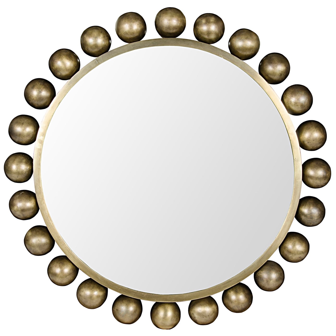 Noir, Cooper Mirror - Metal with Brass Finish