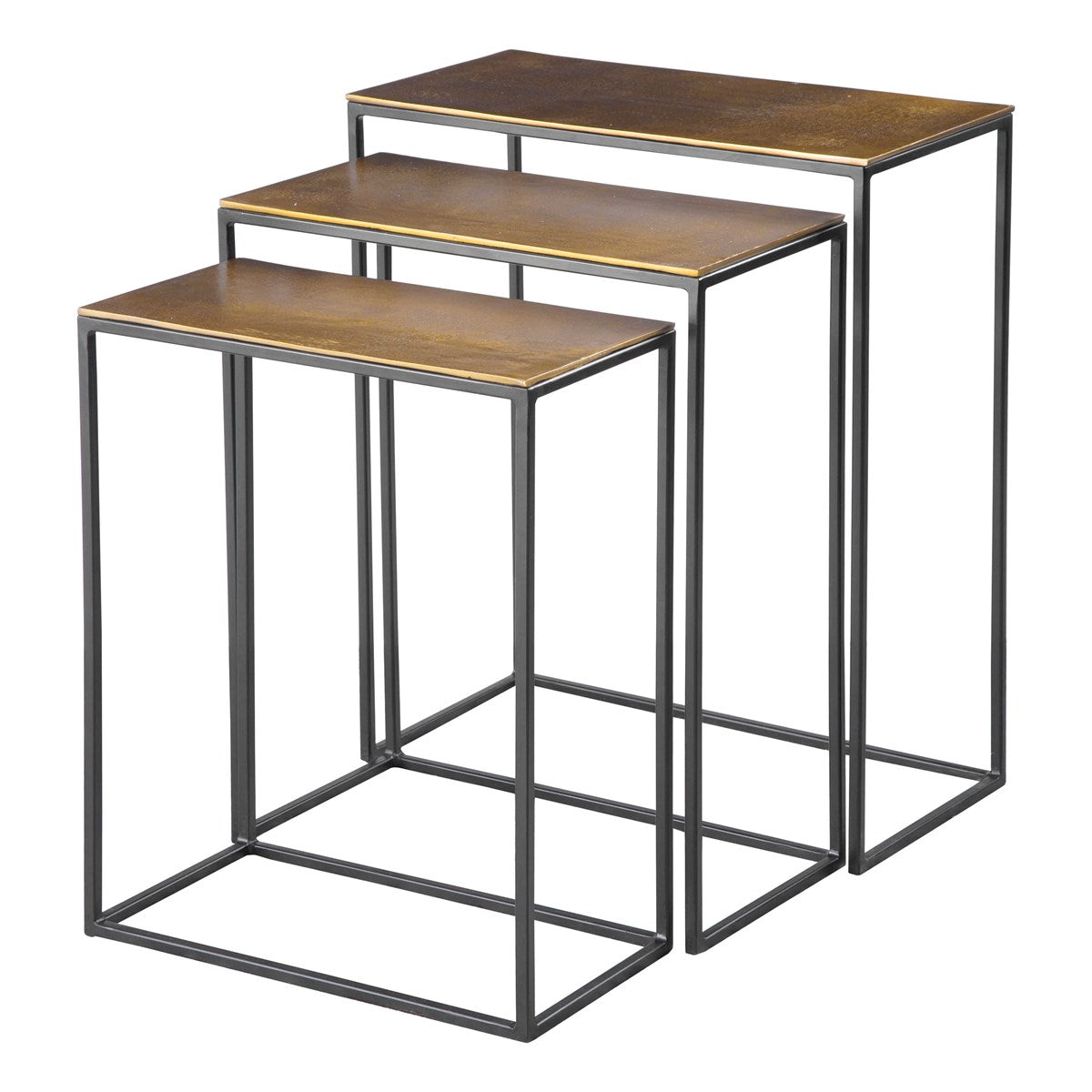 Uttermost, Coreene Nesting Tables, Gold, S/3