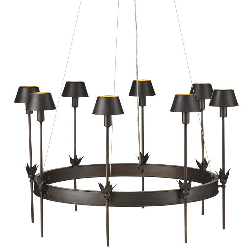 Currey, Coterie Bronze Chandelier