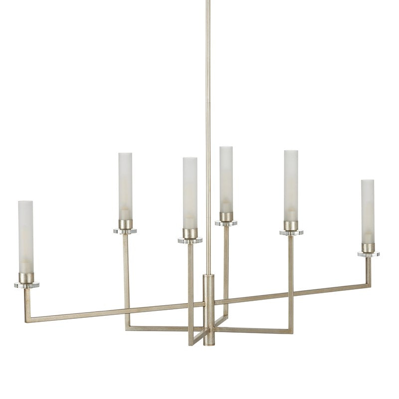 Currey, Courante Silver Chandelier