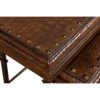 SARREID, Croc Leather Nesting Tables  Set/3