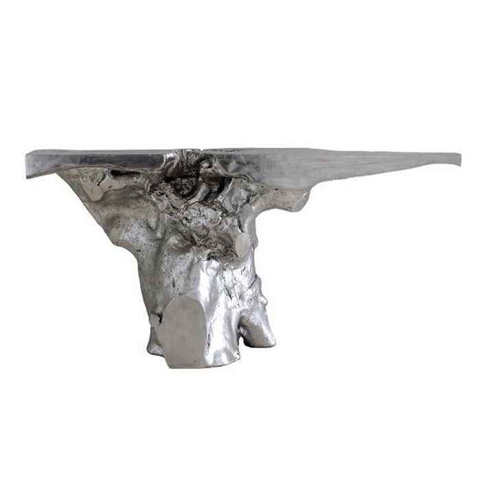 Phillips Collection, Crown Console, Silver Leaf