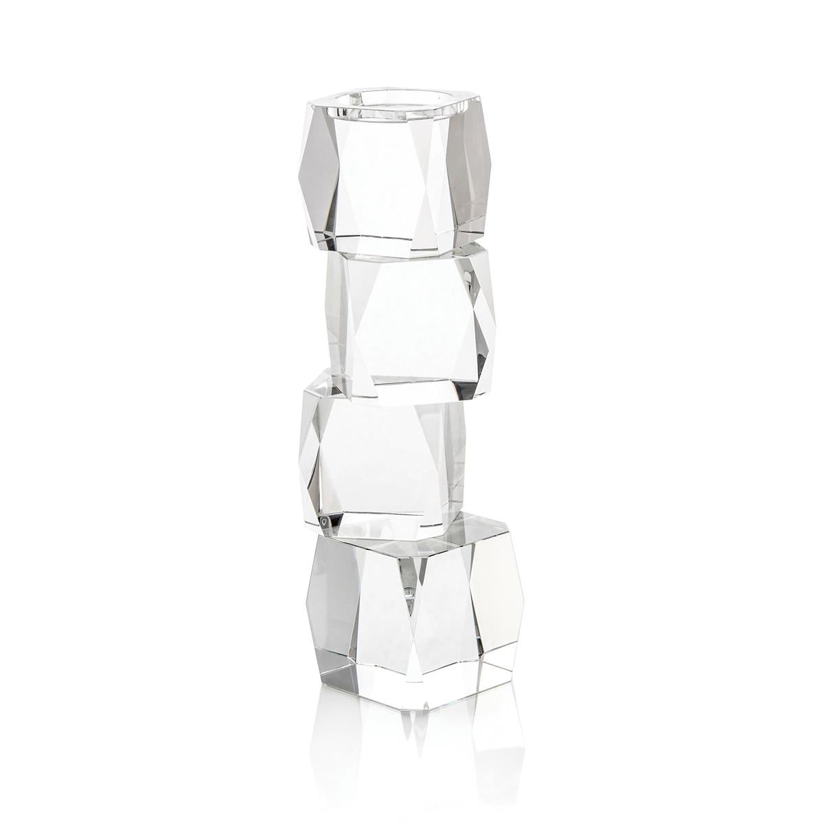 John Richard, Crystal Cubist Candleholder