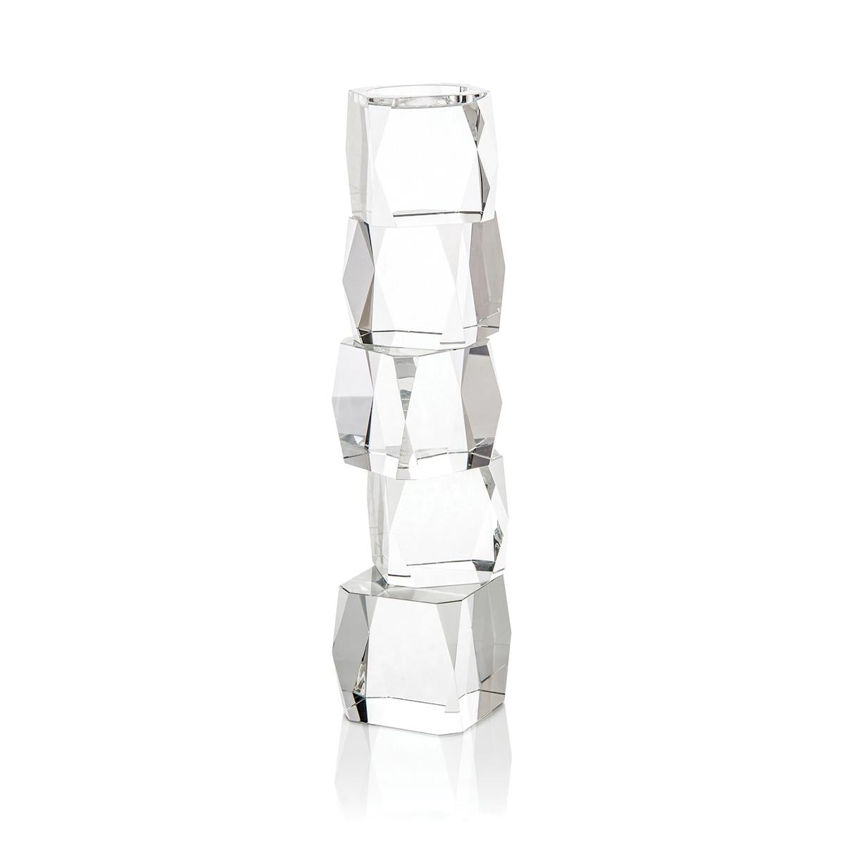 John Richard, Crystal Cubist Candleholder