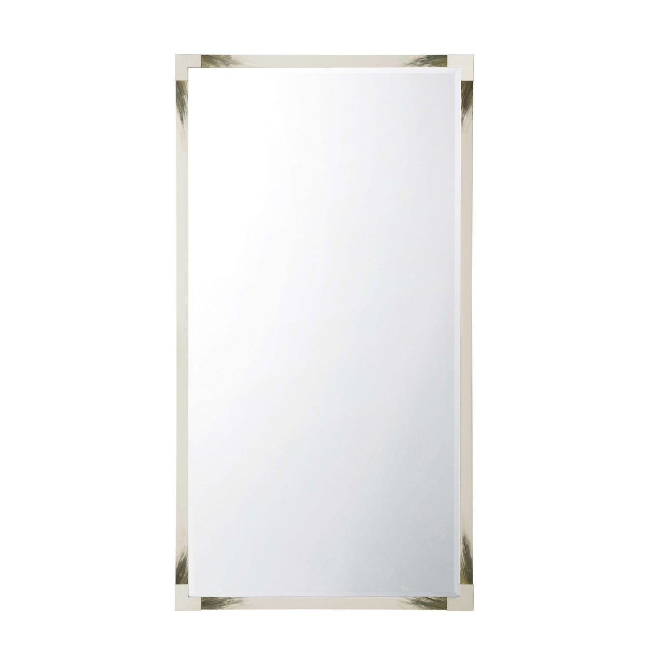 Theodore Alexander, Cutting Edge Floor Mirror (Longhorn White)